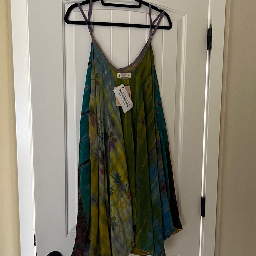 KANTHA BAE SILK Moonchild Mini Dress Reversible Free Size - Picture 5 of 14